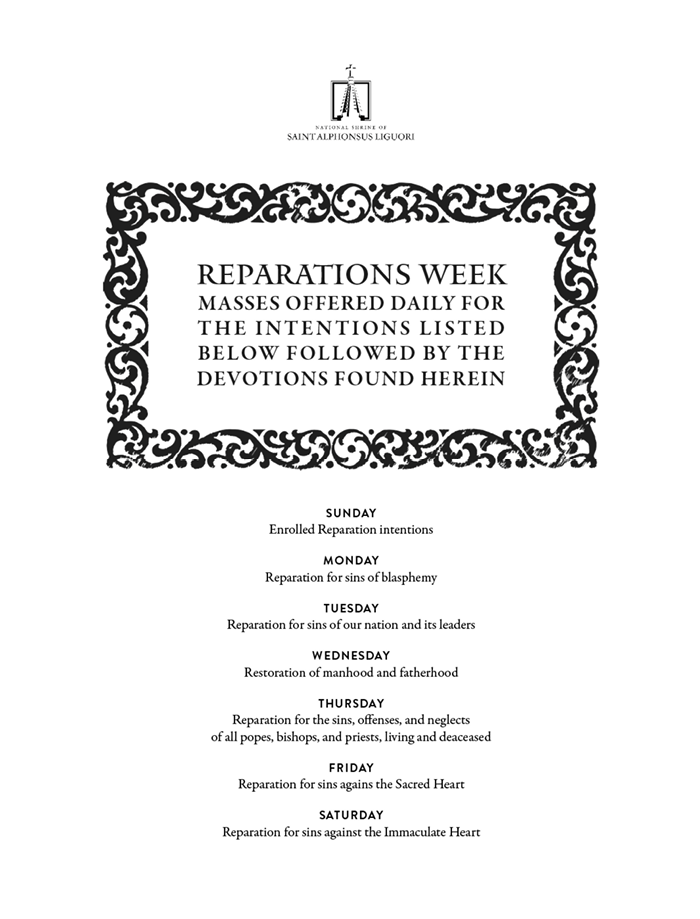 Reparations Week Devotions